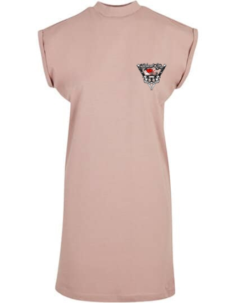 Kleid - Turtle Extended Shoulder Dress - Krawallgirl - Motiv 3-2 - dusk rose