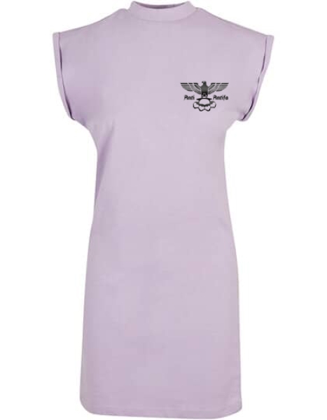 Kleid - Turtle Extended Shoulder Dress - Anti Antifa - Adler mit Schlagring - lilac Kleid - Turtle Extended Shoulder Dress - Anti Antifa - Adler mit Schlagring - lilac