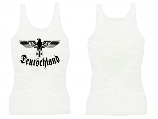 Frauen Top - Reichsadler mit EK - weiß/schwarz Frauen Top - Reichsadler mit EK - weiß/schwarz