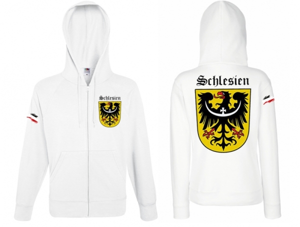 Frauen Kapuzenjacke - Schlesien - weiß Frauen Kapuzenjacke - Schlesien - weiß