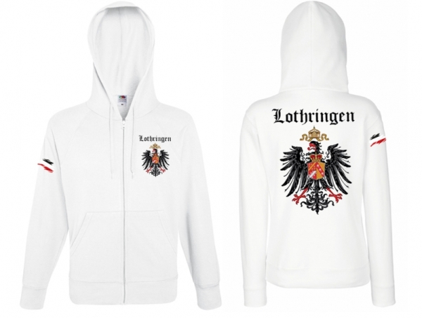 Frauen Kapuzenjacke - Lothringen - weiß Frauen Kapuzenjacke - Lothringen - weiß