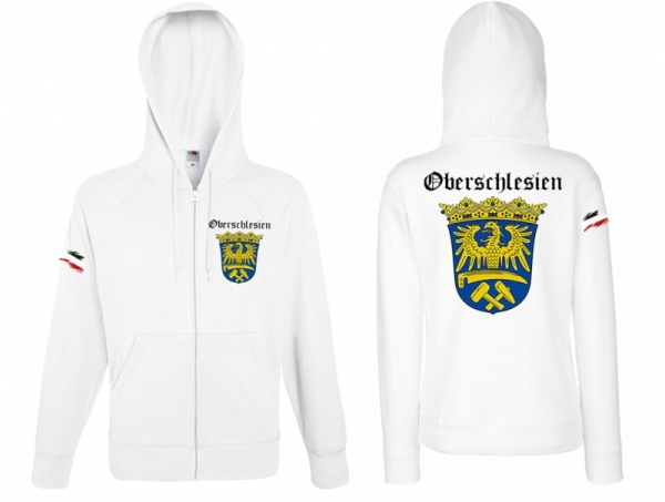 Kapuzenjacke - Oberschlesien - weiß Kapuzenjacke - Oberschlesien - weiß