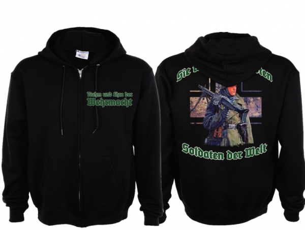 Frauen Kapuzenjacke - Ruhm und Ehre - schwarz Frauen Kapuzenjacke - Ruhm und Ehre - schwarz