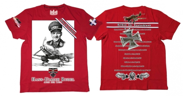 Premium Shirt - Helden für Deutschland - H.U-Rudel - rot Premium Shirt - Helden für Deutschland - H.U-Rudel - rot