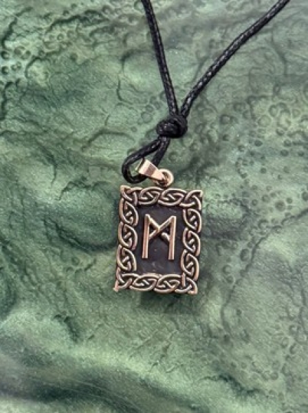 Runen Amulett - Mannaz - Bronze