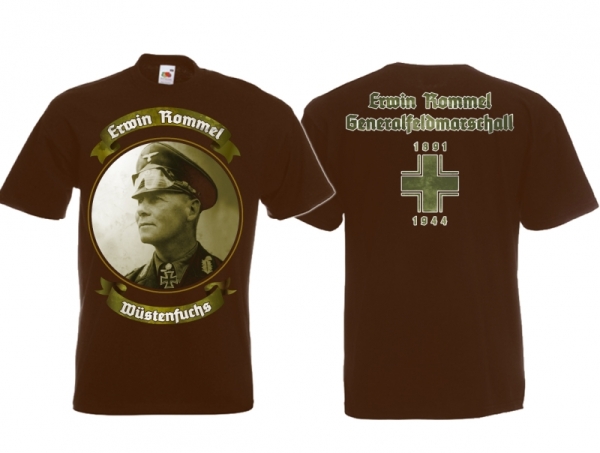 Frauen T-Shirt - Erwin Rommel - braun Frauen T-Shirt - Erwin Rommel - braun