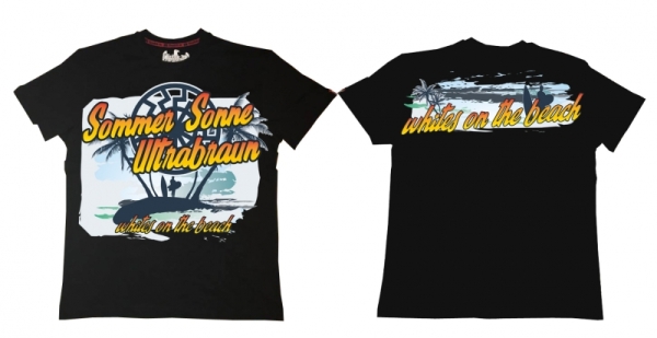 Premium Shirt - Sommer - Sonne - Ultrabraun - schwarz Premium Shirt - Sommer - Sonne - Ultrabraun - schwarz