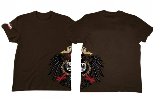 Frauen T-Shirt - alter Reichsadler - Motiv2 - braun Frauen T-Shirt - alter Reichsadler - Motiv2 - braun