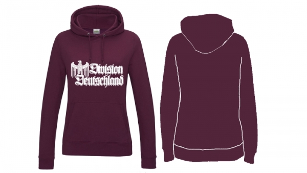 Frauen College Hoodie - Division Deutschland - burgundy Frauen College Hoodie - Division Deutschland - burgundy