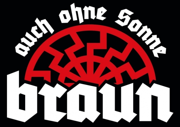 Auch ohne Sonne braun - Aufkleber Paket 10 Stück Auch ohne Sonne braun - Aufkleber Paket 10 Stück