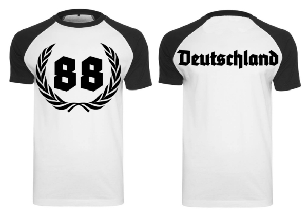 Raglan T-Shirt - 88 - schwarz/weiß Raglan T-Shirt - 88 - schwarz/weiß