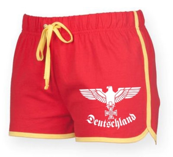 Frauen - Shorts Reichsadler - rot Frauen - Shorts Reichsadler - rot