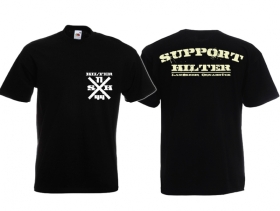 T-Hemd - Support Hilter - schwarz/weiß T-Hemd - Support Hilter - schwarz/weiß
