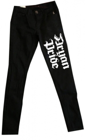 Frauen Jeans - schwarz/weiß - Aryan Pride Frauen Jeans - schwarz/weiß - Aryan Pride