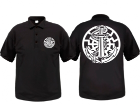 Polo-Shirt - Anker der Freiheit - Schwarz Polo-Shirt - Anker der Freiheit - Schwarz
