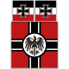 Bettwäsche - Deutsches Reich XXL mit 2 Kissen und XXL-Decke +++RAUSVERKAUF+++ Bettwäsche - Deutsches Reich XXL mit 2 Kissen und XXL-Decke +++RAUSVERKAUF+++