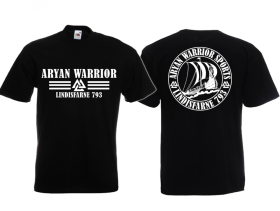 Frauen T-Shirt - Aryan Warrior - Lindisfarne 793 - Motiv 2 - Schwarz Frauen T-Shirt - Aryan Warrior - Lindisfarne 793 - Motiv 2 - Schwarz