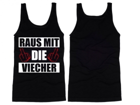 Muskelshirt/Tank Top - Raus mit die Viecher - schwarz Muskelshirt/Tank Top - Raus mit die Viecher - schwarz
