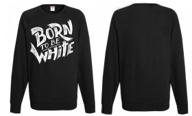 Langarmshirt - Born to be white - Logo - schwarz/weiß Langarmshirt - Born to be white - Logo - schwarz/weiß