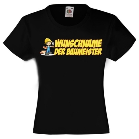 Kinder T-Shirt - Der Baumeister - Wunschname Kinder T-Shirt - Der Baumeister - Wunschname