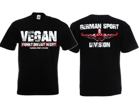 T-Hemd - German Sport Division - Vegan funkioniert nicht T-Hemd - German Sport Division - Vegan funkioniert nicht