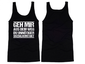 Muskelshirt/Tank Top - Geh mir aus dem Weg du unnötiger Sozialkontakt Muskelshirt/Tank Top - Geh mir aus dem Weg du unnötiger Sozialkontakt