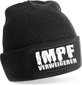 Mütze - BD - Impfverweigerer - schwarz Mütze - BD - Impfverweigerer - schwarz