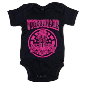 Baby-Bodie - Wunschname - Schwarze Sonne mit Thors Hammer - Mädchen Baby-Bodie - Wunschname - Schwarze Sonne mit Thors Hammer - Mädchen