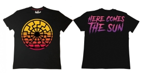 Premium Shirt - Retro - Schwarze Sonne - Here comes the Sun - schwarz Premium Shirt - Retro - Schwarze Sonne - Here comes the Sun - schwarz