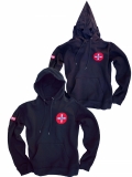Premium Kapuzenpullover KKK mit Maskefunktion - schwarz +++NUR NOCH WENIGE DA+++
