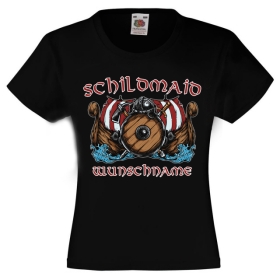 Kinder T-Shirt - Schildmaid mit Wunschname Kinder T-Shirt - Schildmaid mit Wunschname