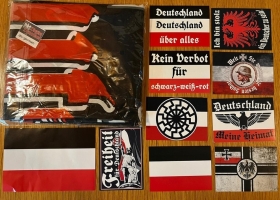 Aktivisten Paket - DEUTSCHLAND - 300 Stück + Regenschirm schwarz-weiss-rot Aktivisten Paket - DEUTSCHLAND - 300 Stück + Regenschirm schwarz-weiss-rot
