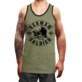Muskelshirt/Tank Top - Used Look - German Solider - heather grün +++RAUSVERKAUF+++ Muskelshirt/Tank Top - Used Look - German Solider - heather grün +++RAUSVERKAUF+++