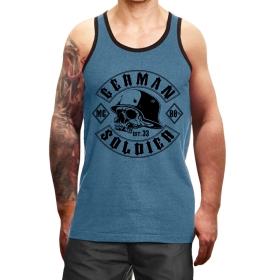 Muskelshirt/Tank Top - Used Look - German Solider - heather blau +++RAUSVERKAUF+++ Muskelshirt/Tank Top - Used Look - German Solider - heather blau +++RAUSVERKAUF+++