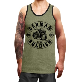 Muskelshirt/Tank Top - Used Look - Biker 88% - heather grün +++RAUSVERKAUF+++ Muskelshirt/Tank Top - Used Look - Biker 88% - heather grün +++RAUSVERKAUF+++