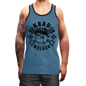 Muskelshirt/Tank Top - Used Look - Kradmelder - heather blau +++RAUSVERKAUF+++ Muskelshirt/Tank Top - Used Look - Kradmelder - heather blau +++RAUSVERKAUF+++