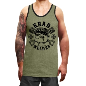 Muskelshirt/Tank Top - Used Look - Kradmelder - heather grün +++RAUSVERKAUF+++ Muskelshirt/Tank Top - Used Look - Kradmelder - heather grün +++RAUSVERKAUF+++