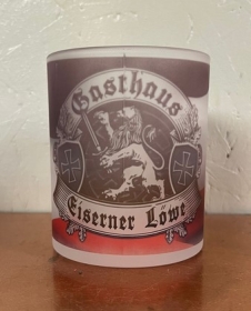 Glas Tasse - Gasthaus Eiserner Löwe - Motiov 2 Glas Tasse - Gasthaus Eiserner Löwe - Motiov 2