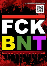 FCK BUNT - Aufkleber Paket 100 Stück FCK BUNT - Aufkleber Paket 100 Stück