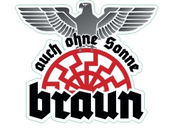 PVC Aufkleber - Auch ohne Sonne braun PVC Aufkleber - Auch ohne Sonne braun