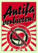 Antifa verbieten - Motiv 2 - Aufkleber Paket 10 Stück
