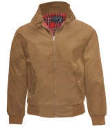 Harrington Jacke - unbedruckt - Caramel