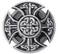 Gürtelschnalle - keltisches Kreuz AEP - Motiv 2