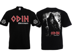 Frauen T-Shirt - Odin - Göttervater - klassisch + Ärmeldruck