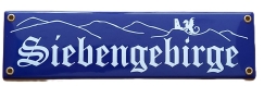 Emailleschild - Siebengebirge - Drachenfels