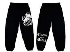 Jogginghose - Eiserner Löwe - Eisern und Stolz - schwarz