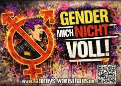 Gender mich nicht voll - Aufkleber Paket 50 Stück
