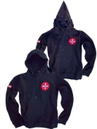 Premium Kapuzenpullover KKK mit Maskefunktion - schwarz - +++RAUSVERKAUF+++