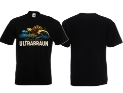 T-Hemd - Sommer - Sonne - Ultrabraun - Die Welle - schwarz T-Hemd - Sommer - Sonne - Ultrabraun - Die Welle - schwarz