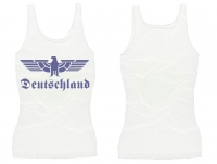 Frauen Top - Reichsadler - weiß/metallic Frauen Top - Reichsadler - weiß/metallic